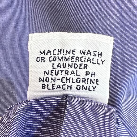 Brooks Brothers Mens Dress Shirt Blue Size 15 Sleeve 32 Button Up Cuff Sleeve - Picture 6 of 8
